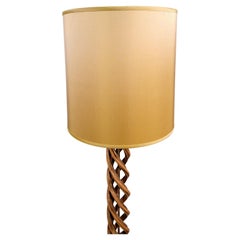 James Mont Gilt Wood Spiral Lamp