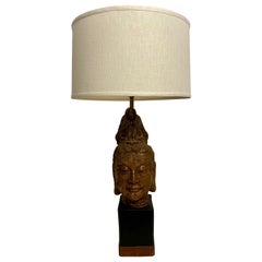 James Mont Gold Buddha Lamp