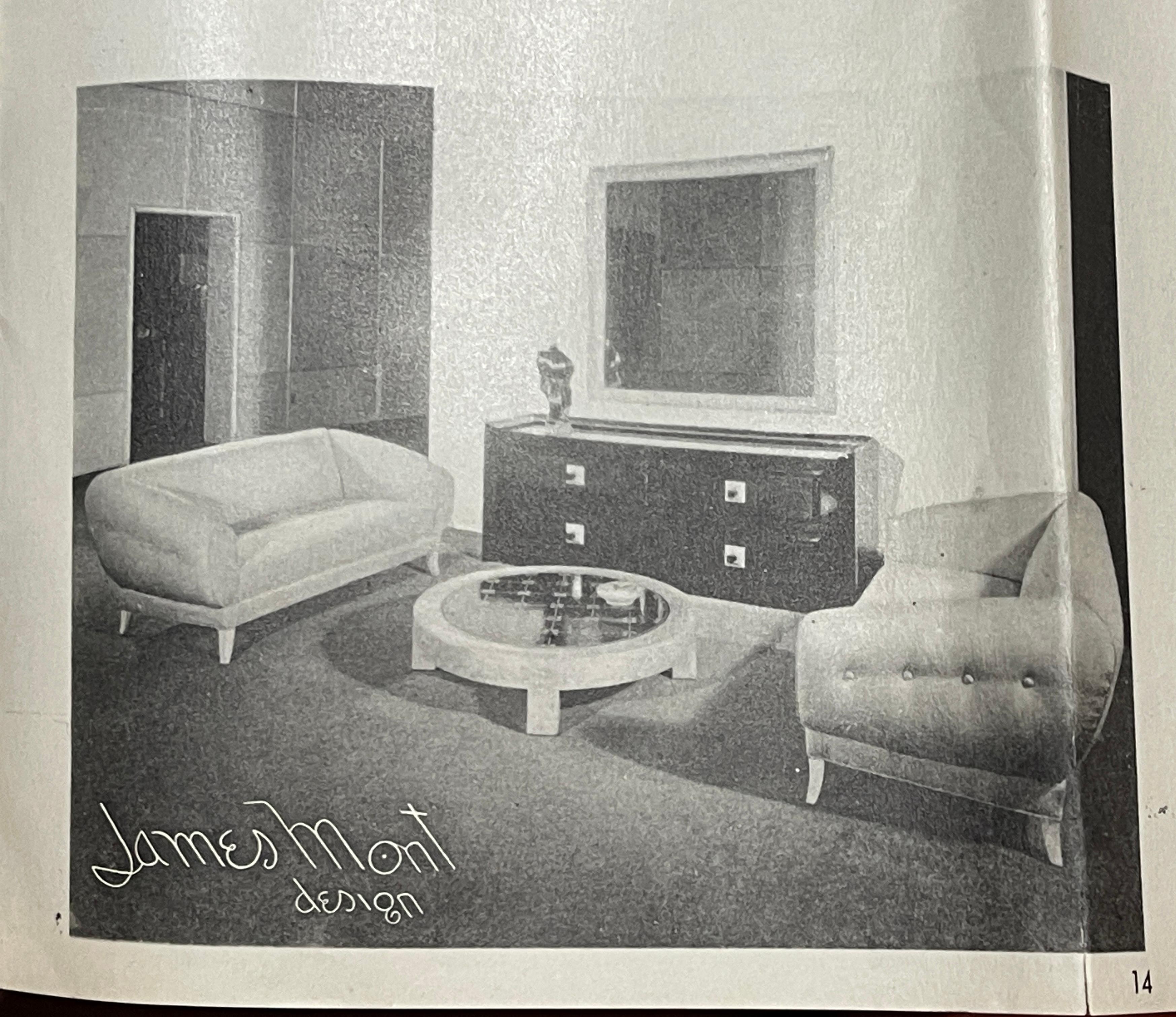 James Mont Grand miroir noir dans un cadre laqué cinabre en vente 11
