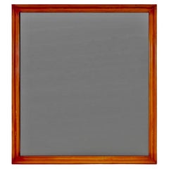 James Mont Huge Black Mirror in Cinnabar Lacquered Frame