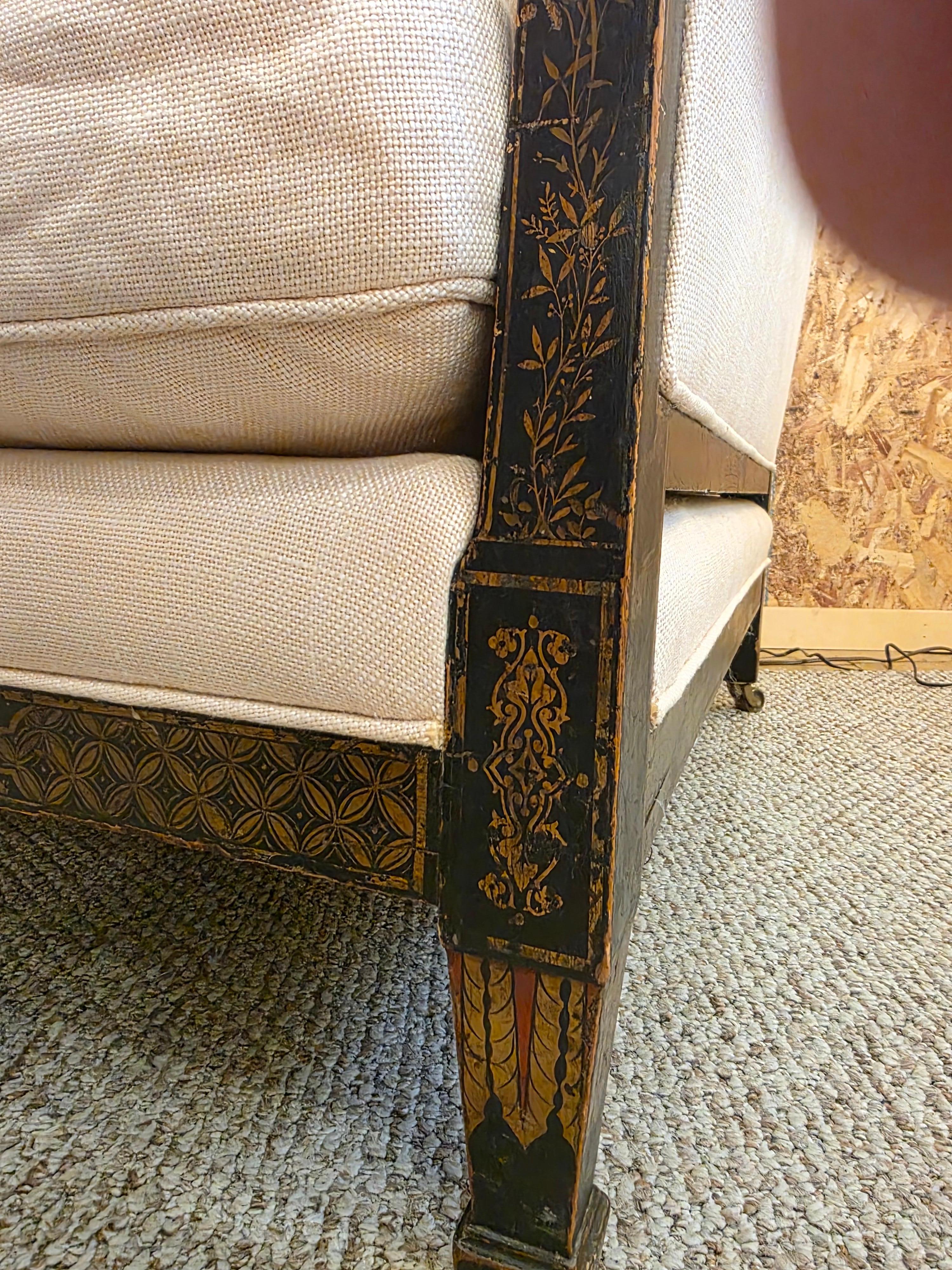 American James Mont Inspired Chinese Art Deco Lounge Chairs For Sale