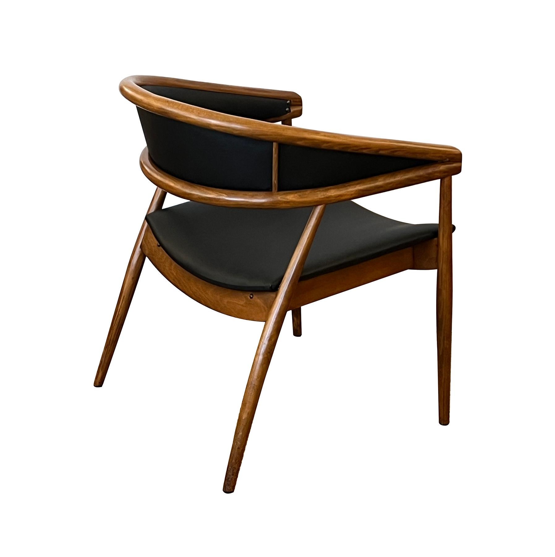 Mid-Century Modern James Mont King Cole Fauteuil du milieu du siècle en hêtre bentwood en vente