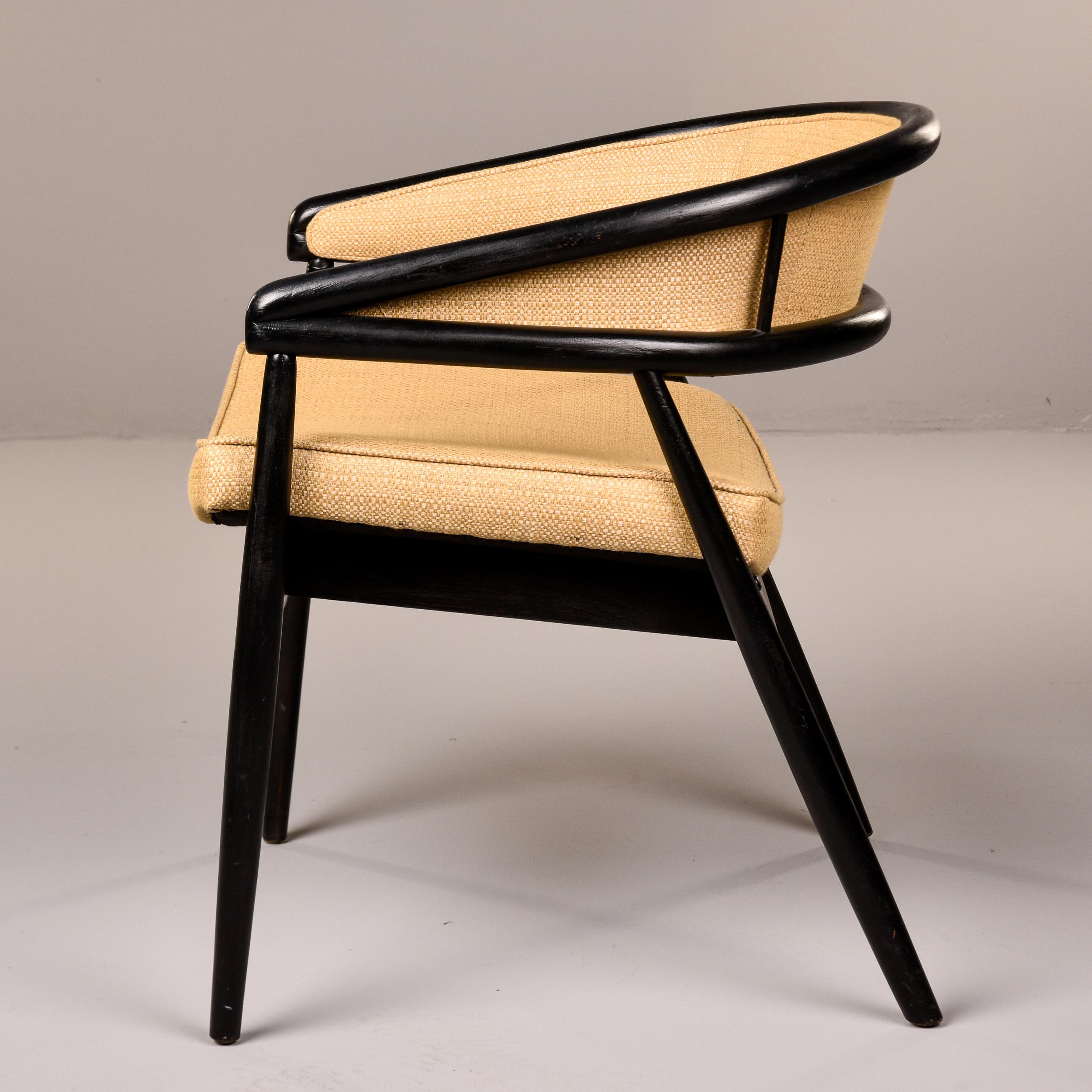 American James Mont King Cole Style Bentwood Armchair For Sale