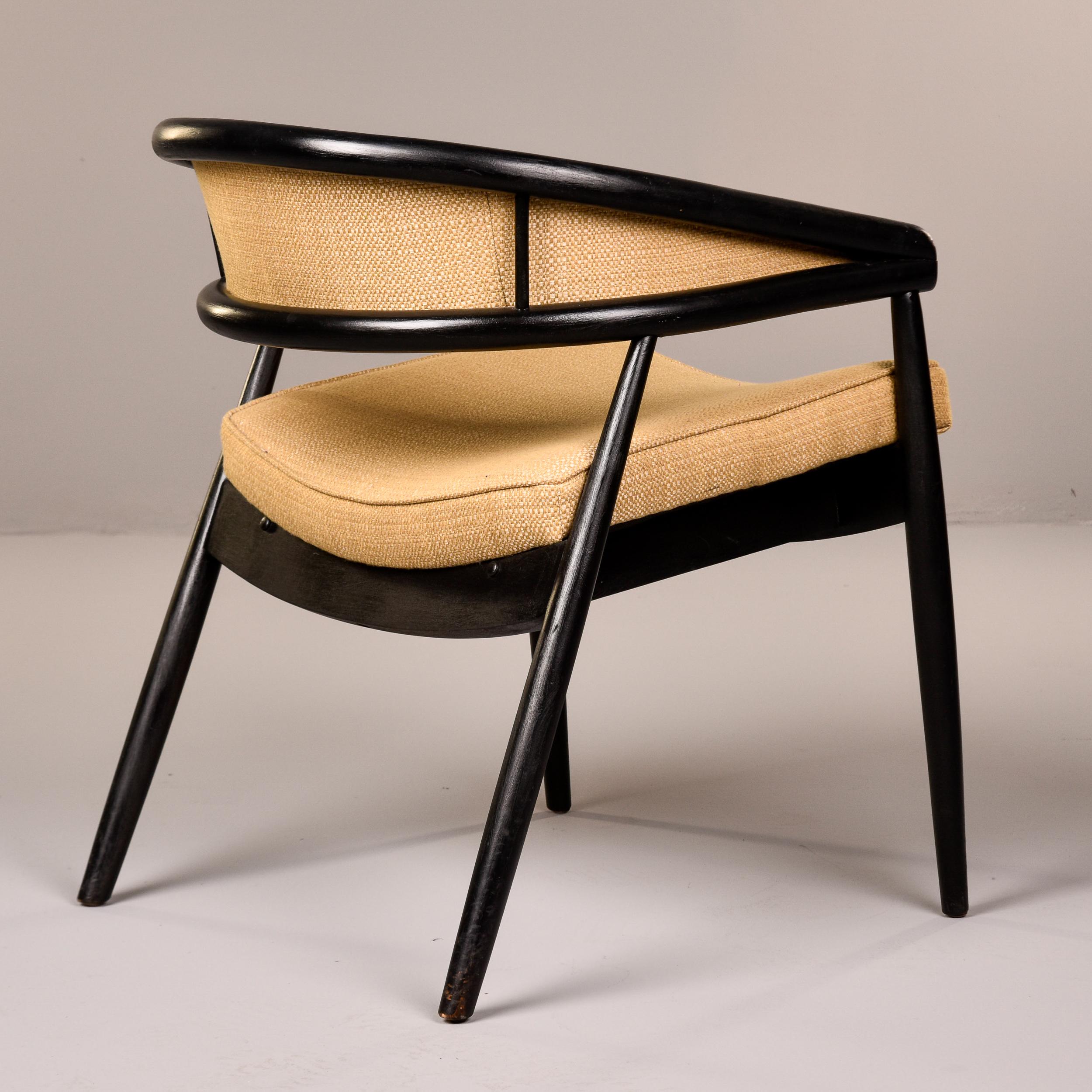 20th Century James Mont King Cole Style Bentwood Armchair For Sale