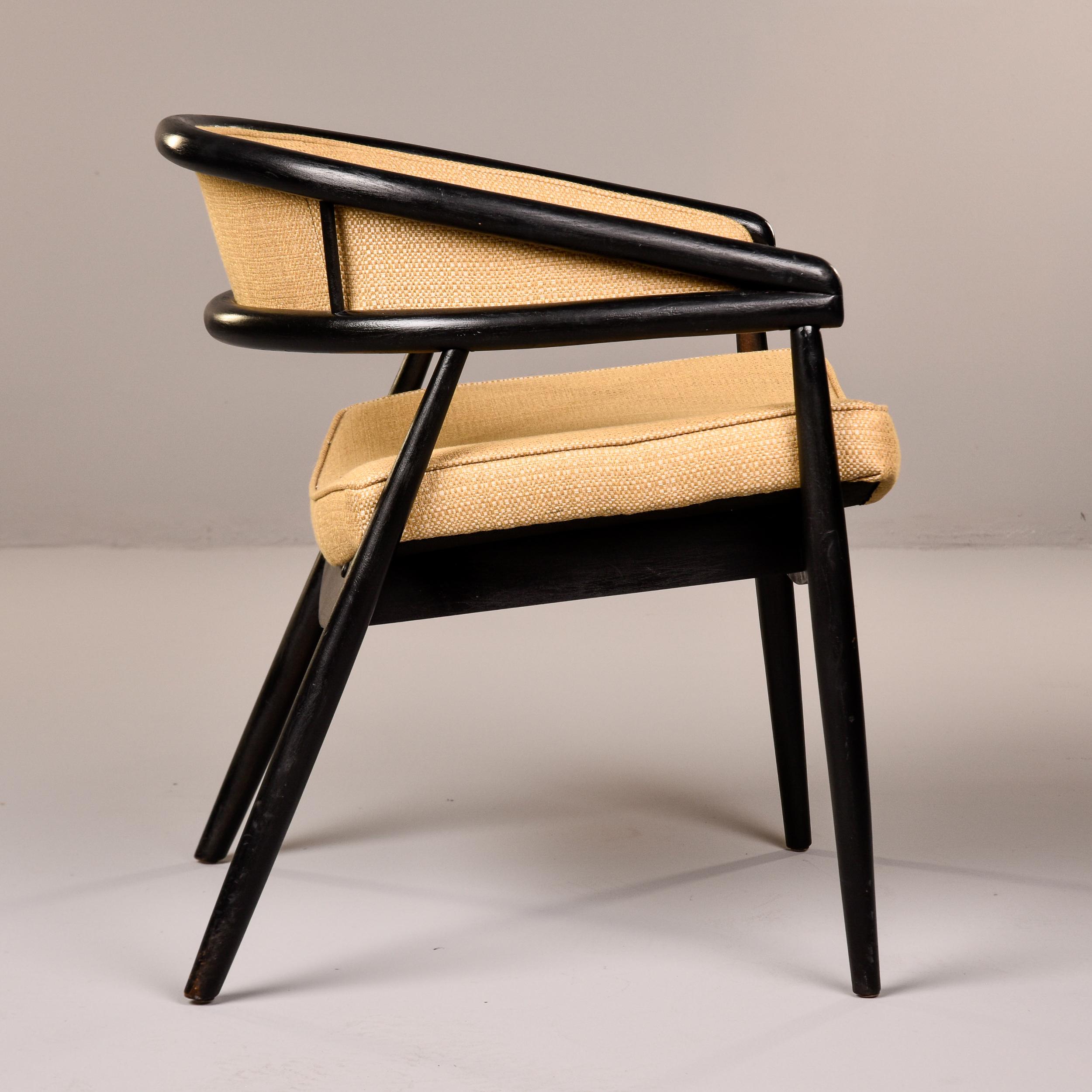 Upholstery James Mont King Cole Style Bentwood Armchair For Sale