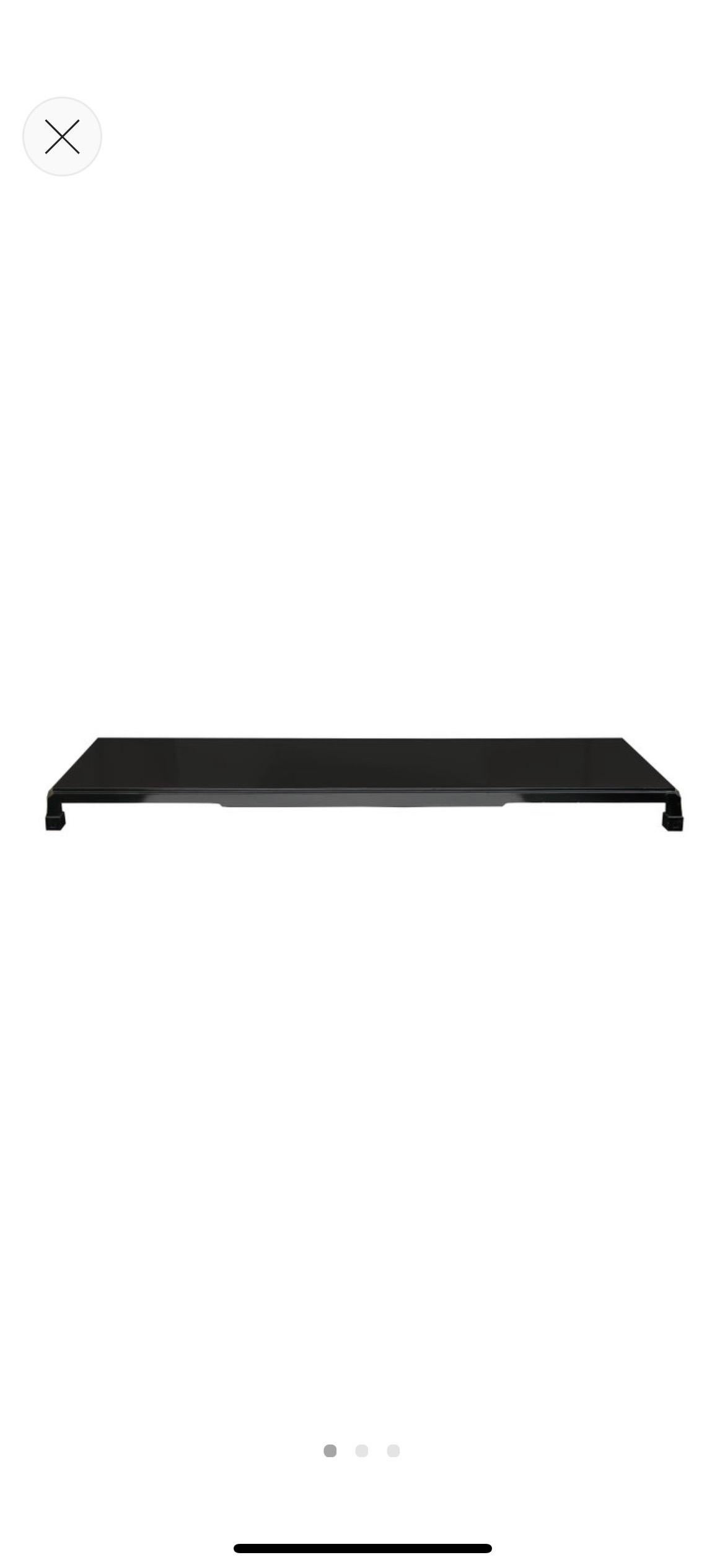 20th Century James Mont Low Japanese Floor Table in Black Lacquer For Sale