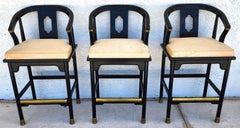 James Mont Ming Asian Bar Stools by Century Furniture