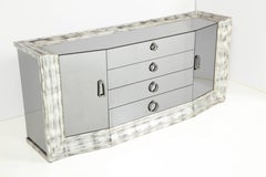 Exceptional 1950's James Mont Mirrored Cabinet