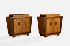 James Mont, Mesillas de noche, Arce, Latón, EE.UU., Años 50