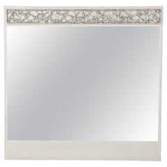 James Mont Cerused Oak, Silvered Bamboo Mirror, 1 of 2