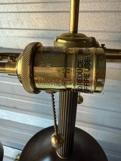 James Mont Style Asian Modern Cylinder Faux Bamboo Frederick Cooper Lamps -Pair