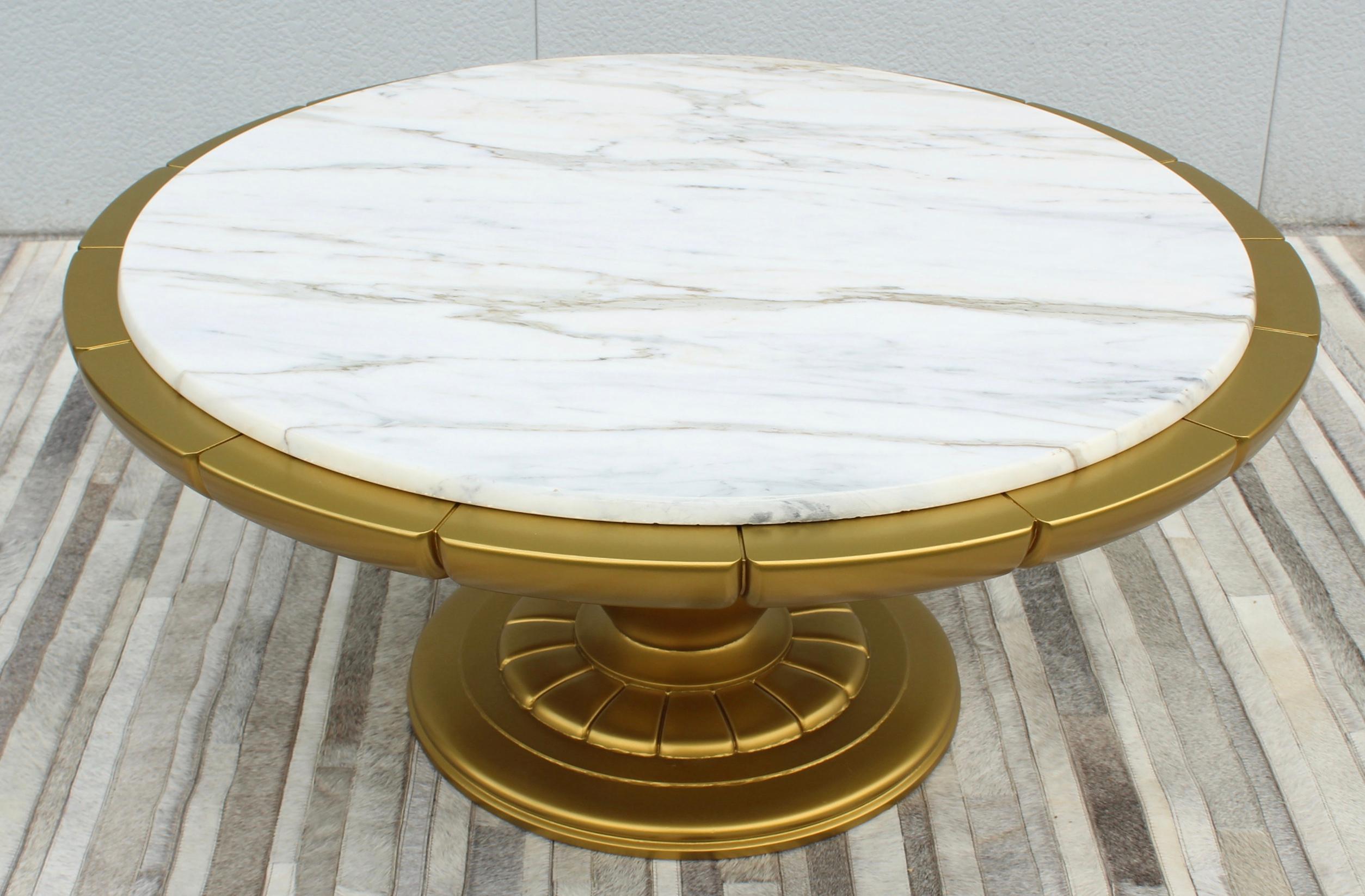 James Mont Style Coffee Table by Weiman In Good Condition For Sale In New York, NY