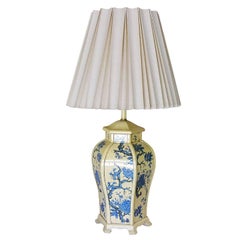 James Mont Style Enamel Asian Inspired Midcentury Lamp Pair