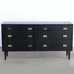 James Mont Style Midcentury Ebonized Dresser