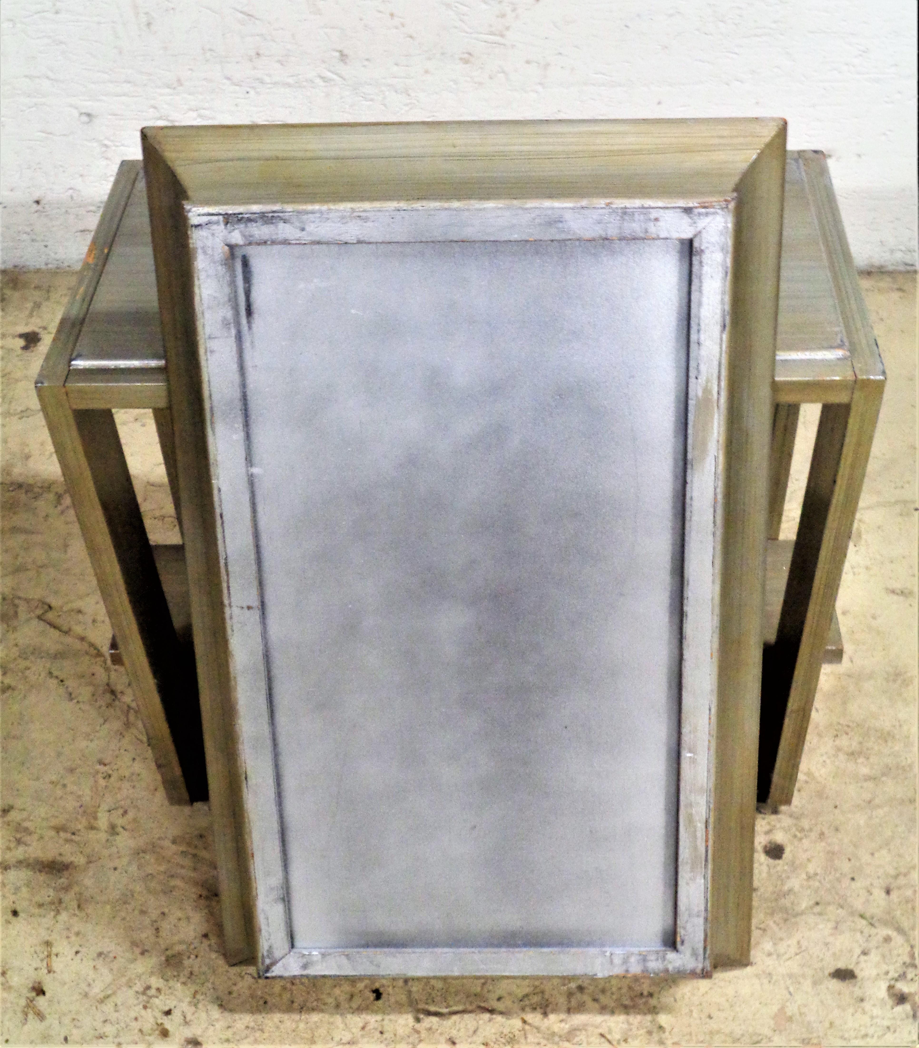 1940's Silver Leaf Tray Top Table For Sale 13