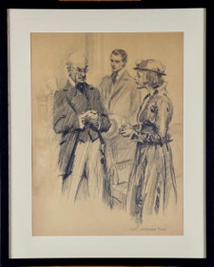 Couple Pleading with Man