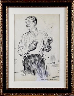 Gentleman in Partial-Abendkleid