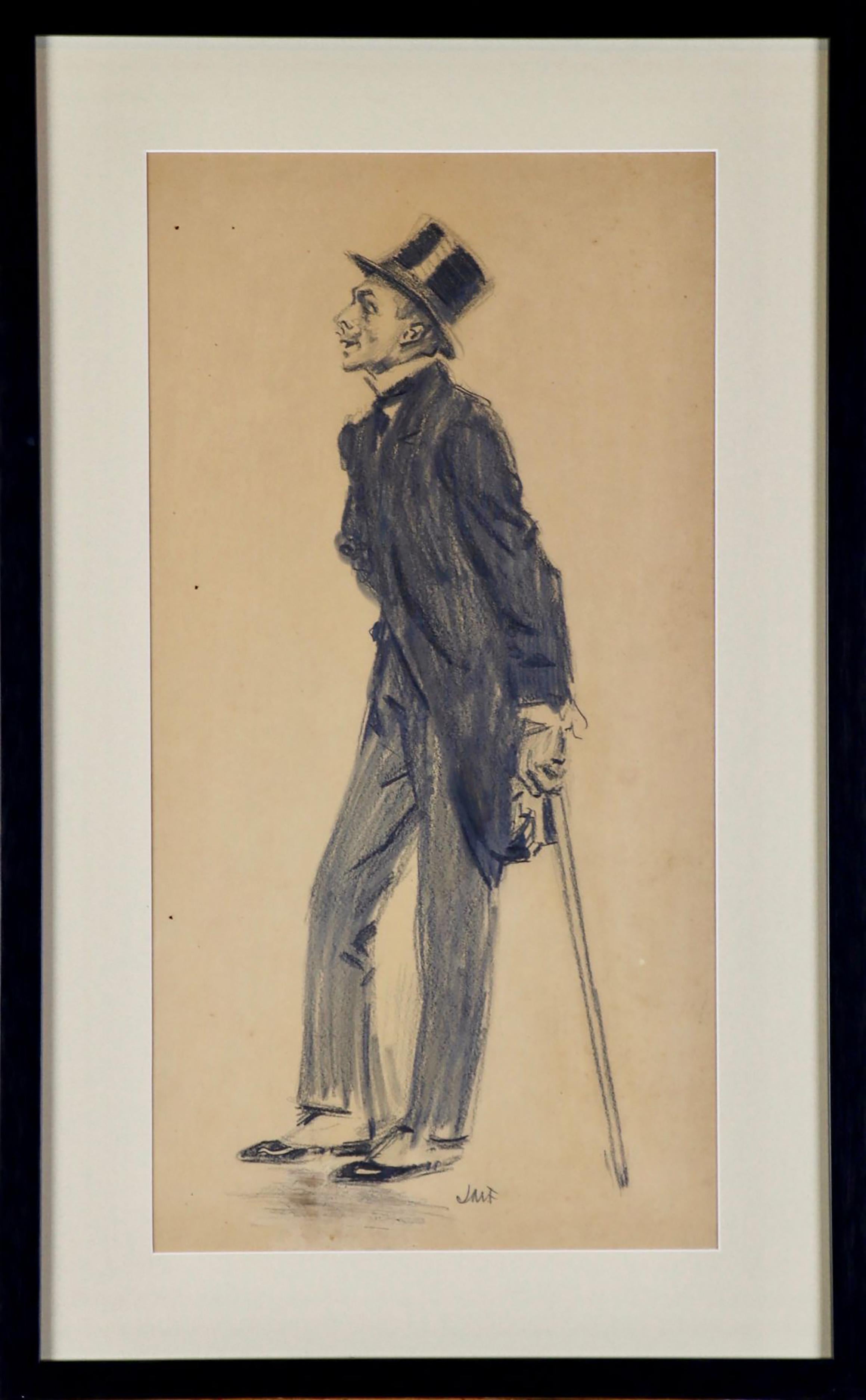 man with top hat and cane