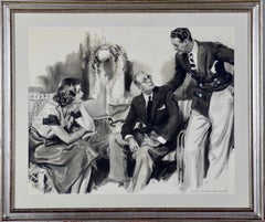 « The million-Dollar Hairpin » Illustration d'histoire, Good Housekeeping, 1931