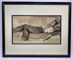 Portrait of F. Scott Fitzgerald napping