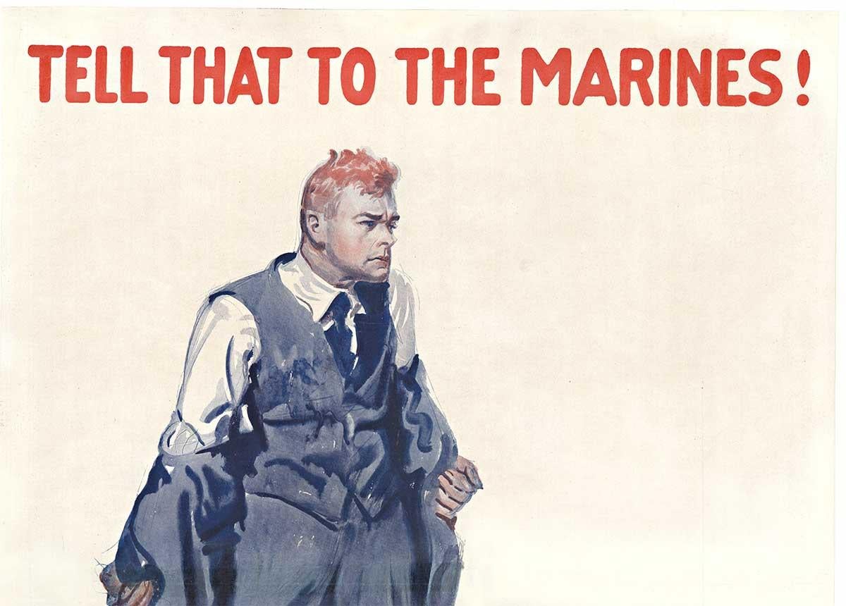 tell that to the marines poster meaning