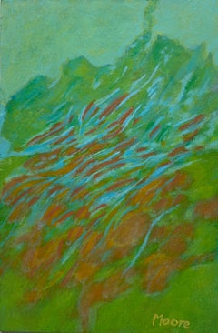 Senza titolo V (VIII) (astratto, motivi, verde, paesaggio astratto, miniatura)