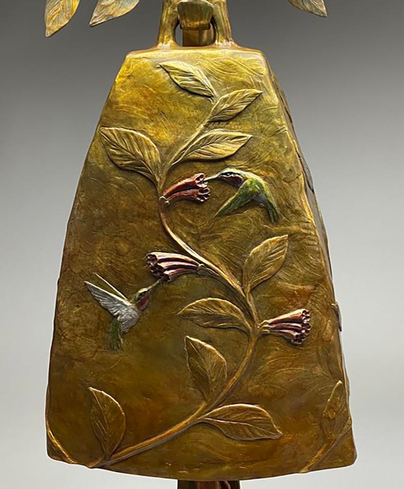 Cinque colibrì - Sculpture Realismo di James Moore
