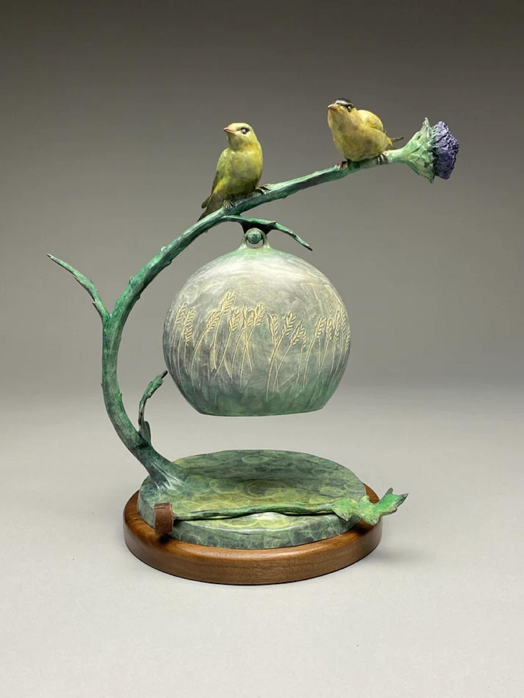 Goldfinch Scherzo - Sculpture by James Moore