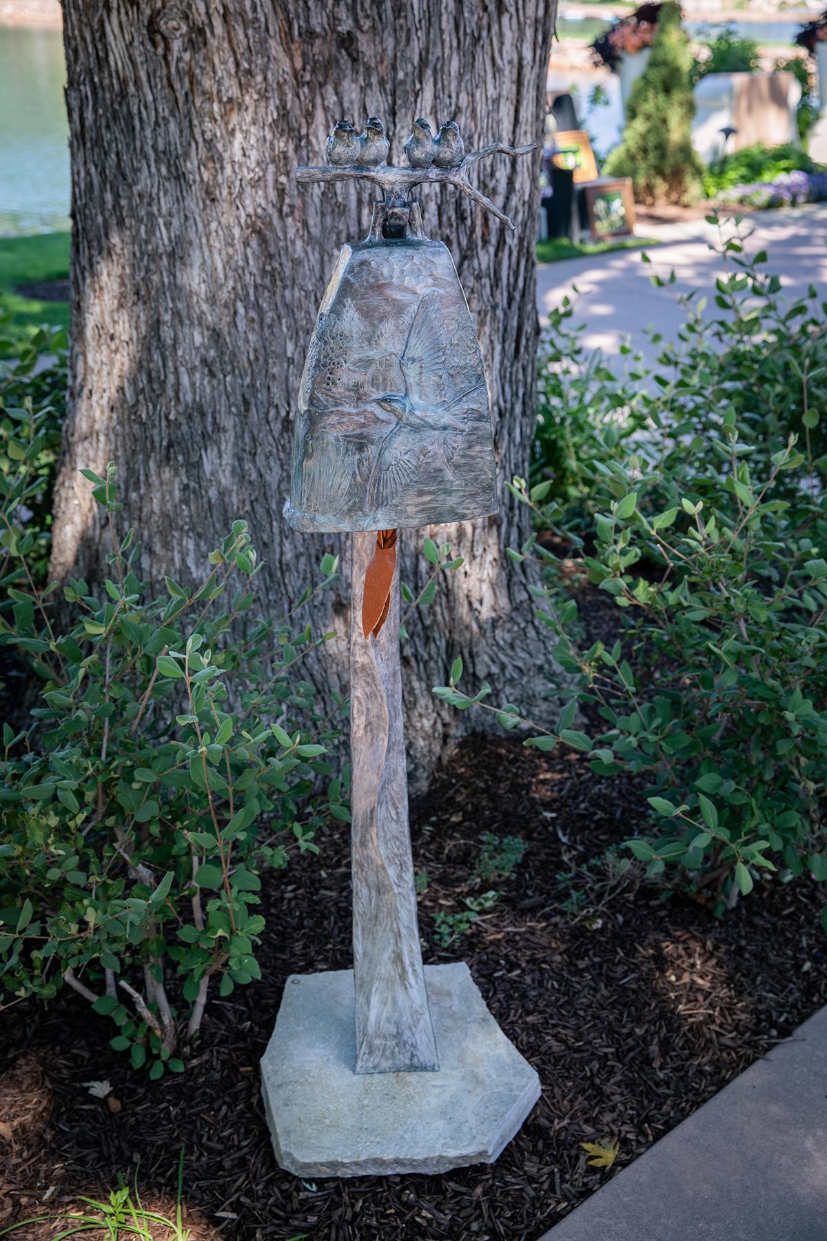 Swallow Song - Sculpture by James Moore