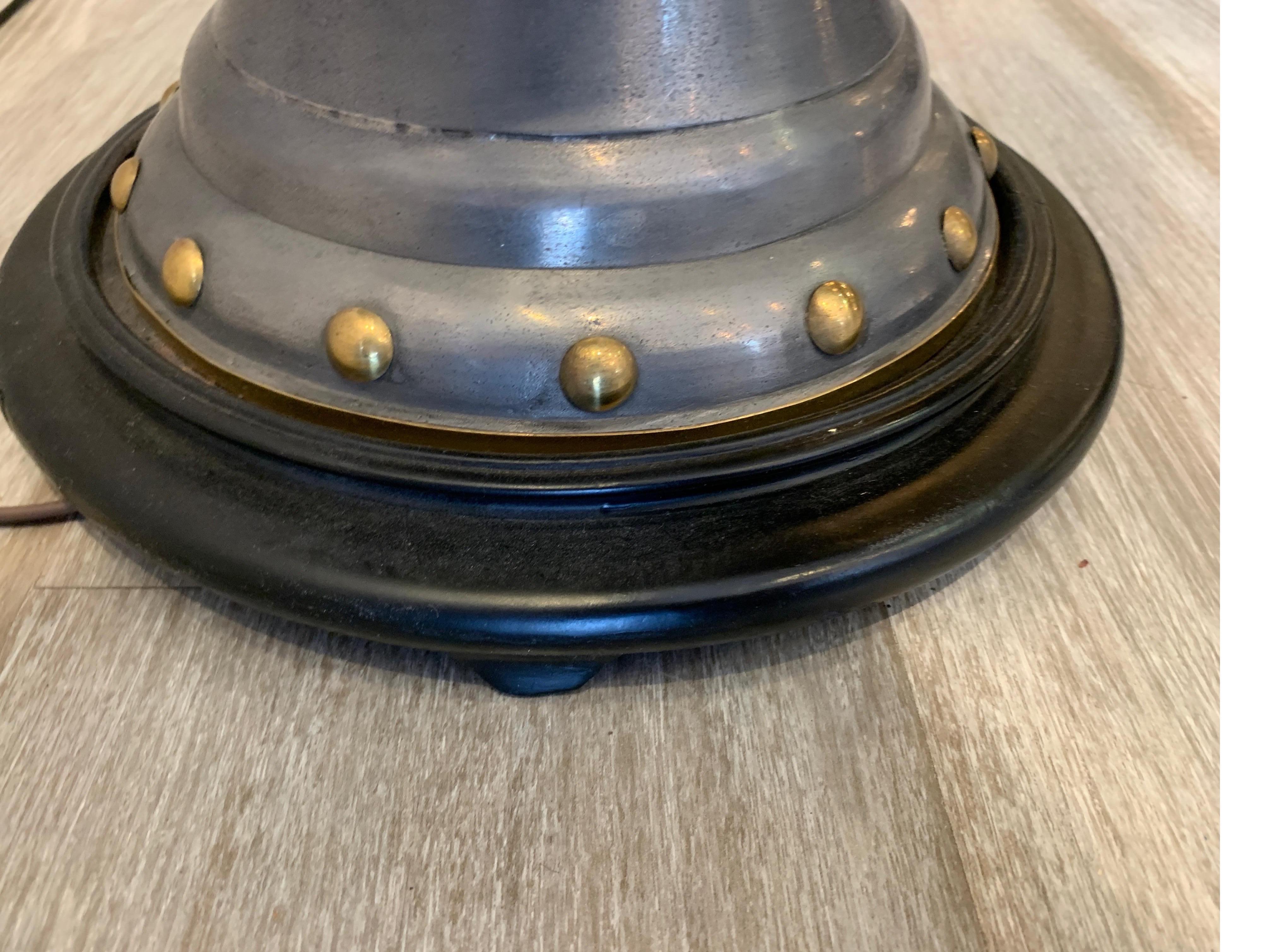 James Mount Style Patkong and Brass Urn Lamp For Sale 9