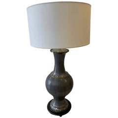 James Mount Style Patkong and Brass Urn Lamp
