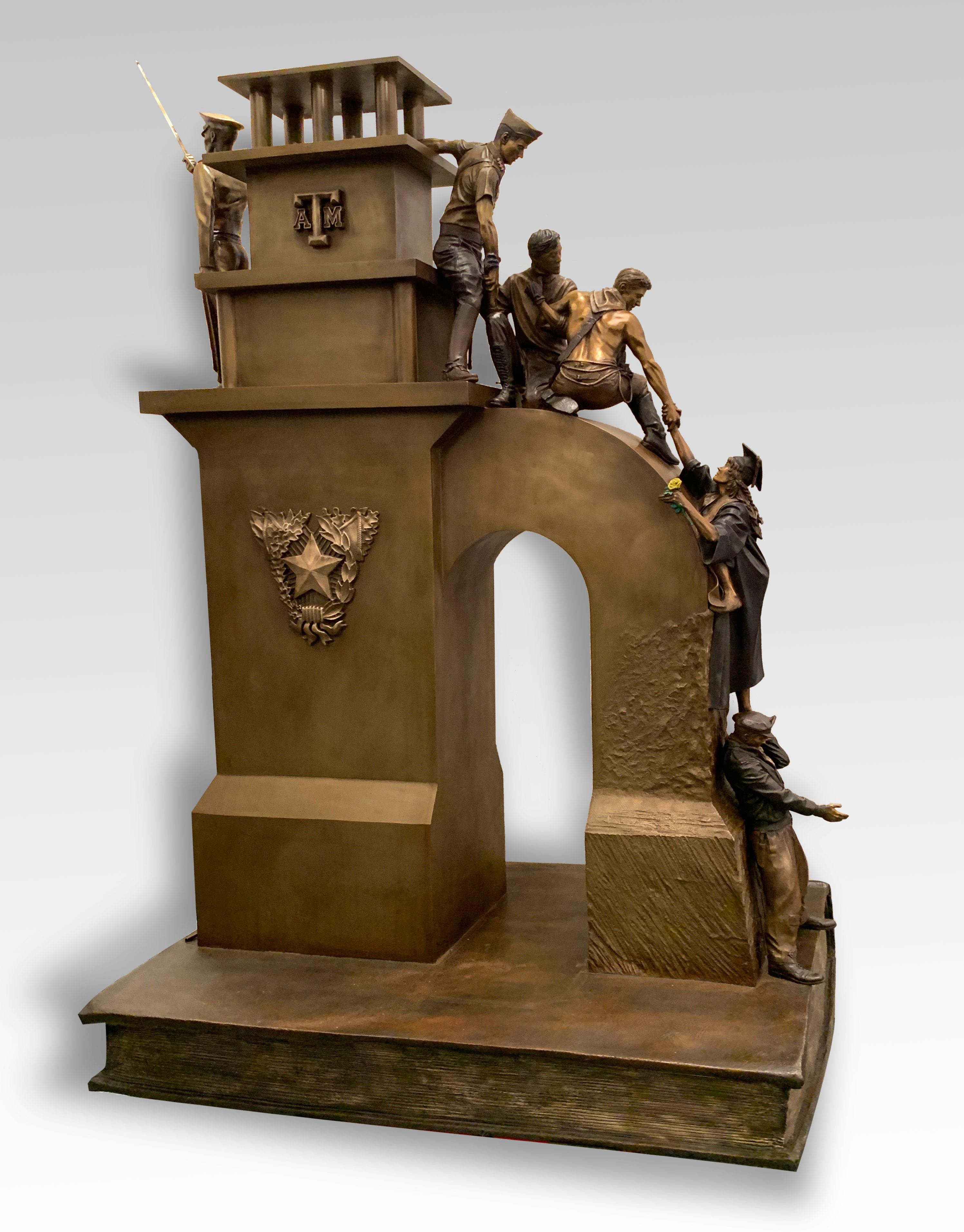 « Traditions », James Muir, bronze, A&M, 6 valeurs fondamentales, sculpture figurative