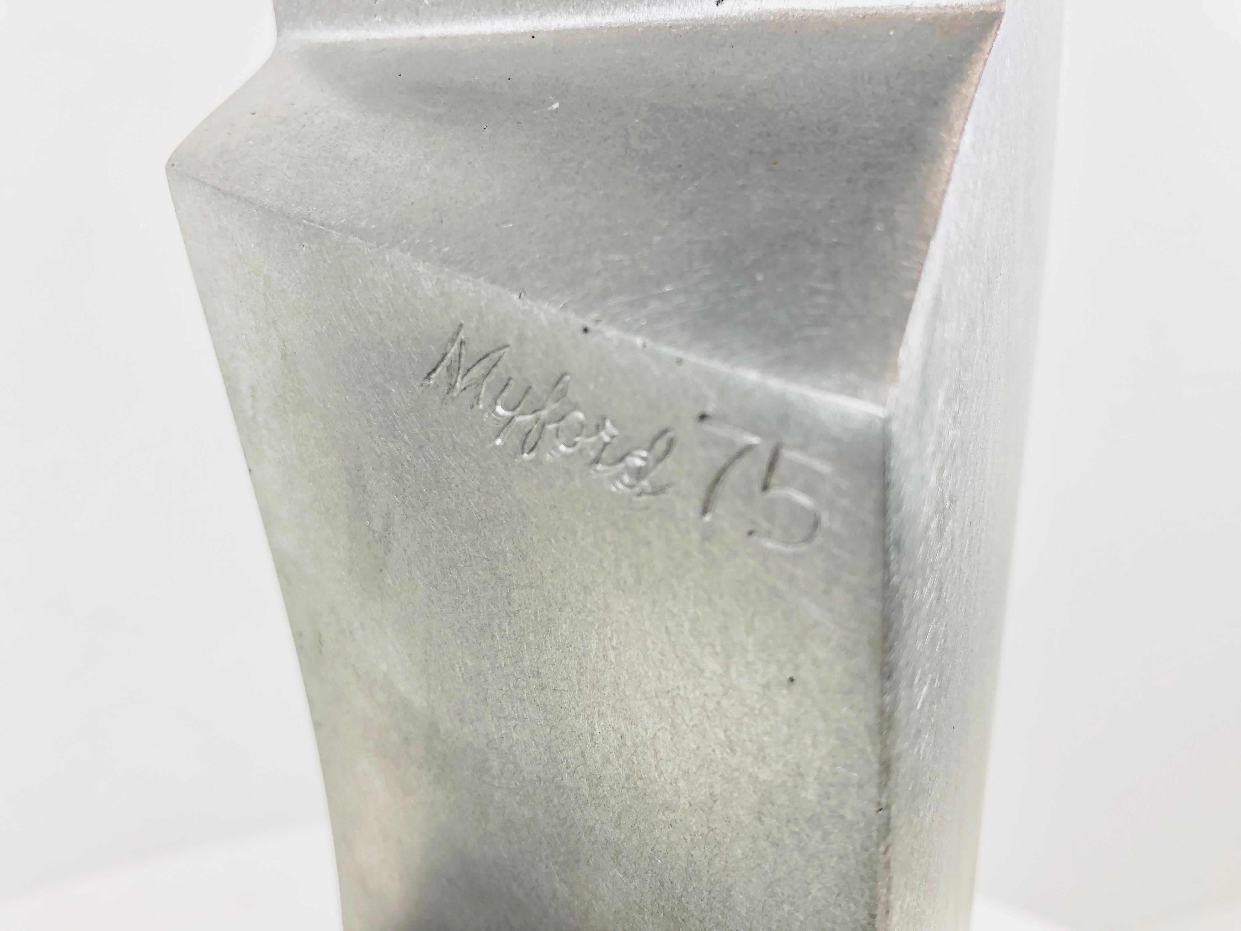 James Myford Aluminum Sculpture, Signed 7