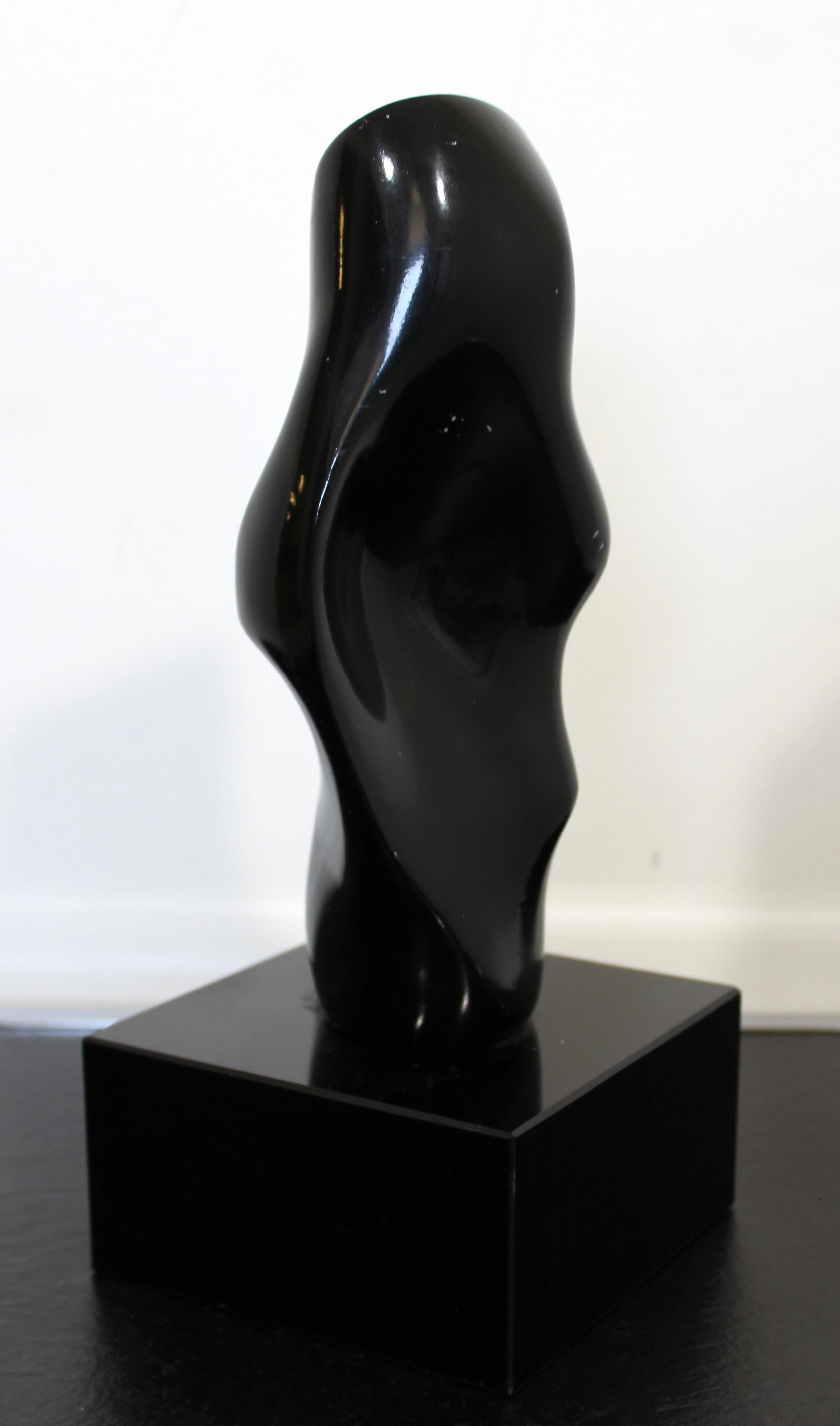 James Nani Been There 111 Mod Abstract Black Molded Contemporary Sculpture In Good Condition For Sale In Keego Harbor, MI