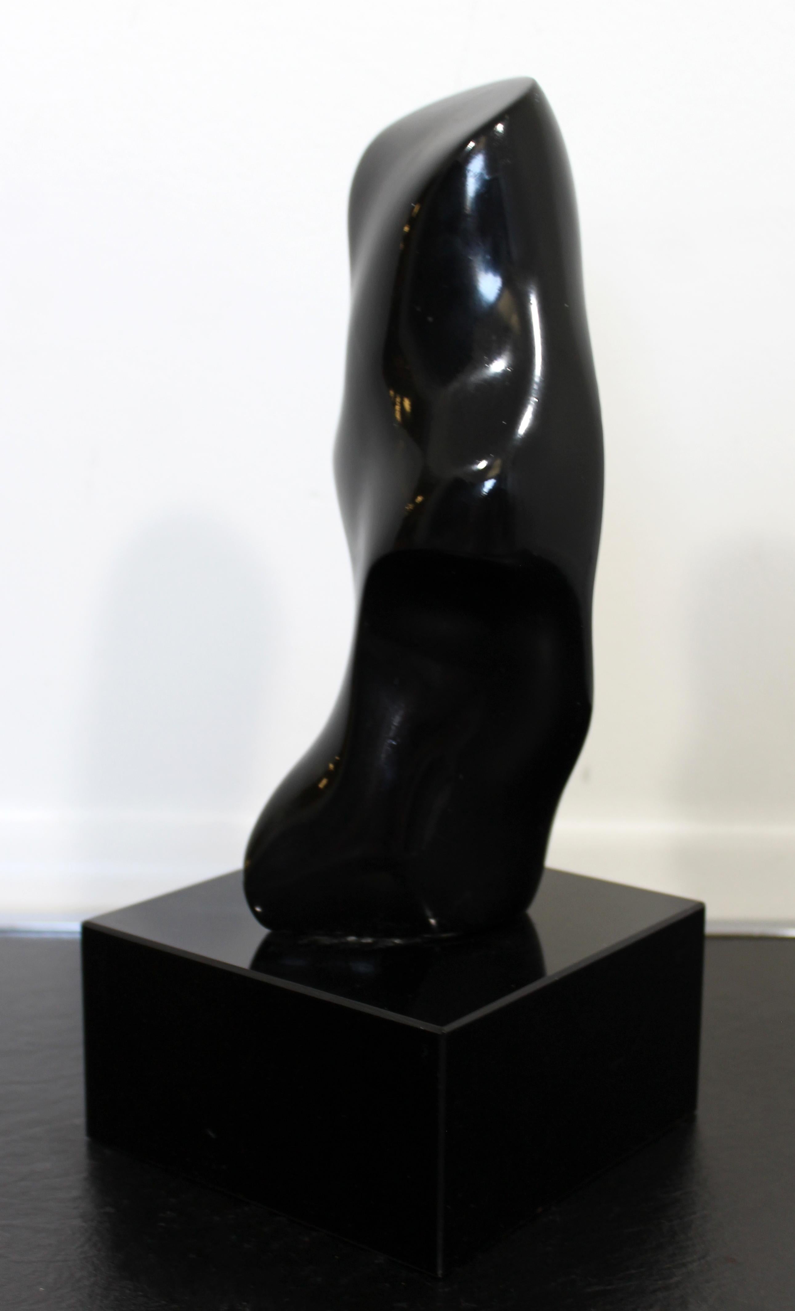 Resin James Nani Been There 111 Mod Abstract Black Molded Contemporary Sculpture For Sale