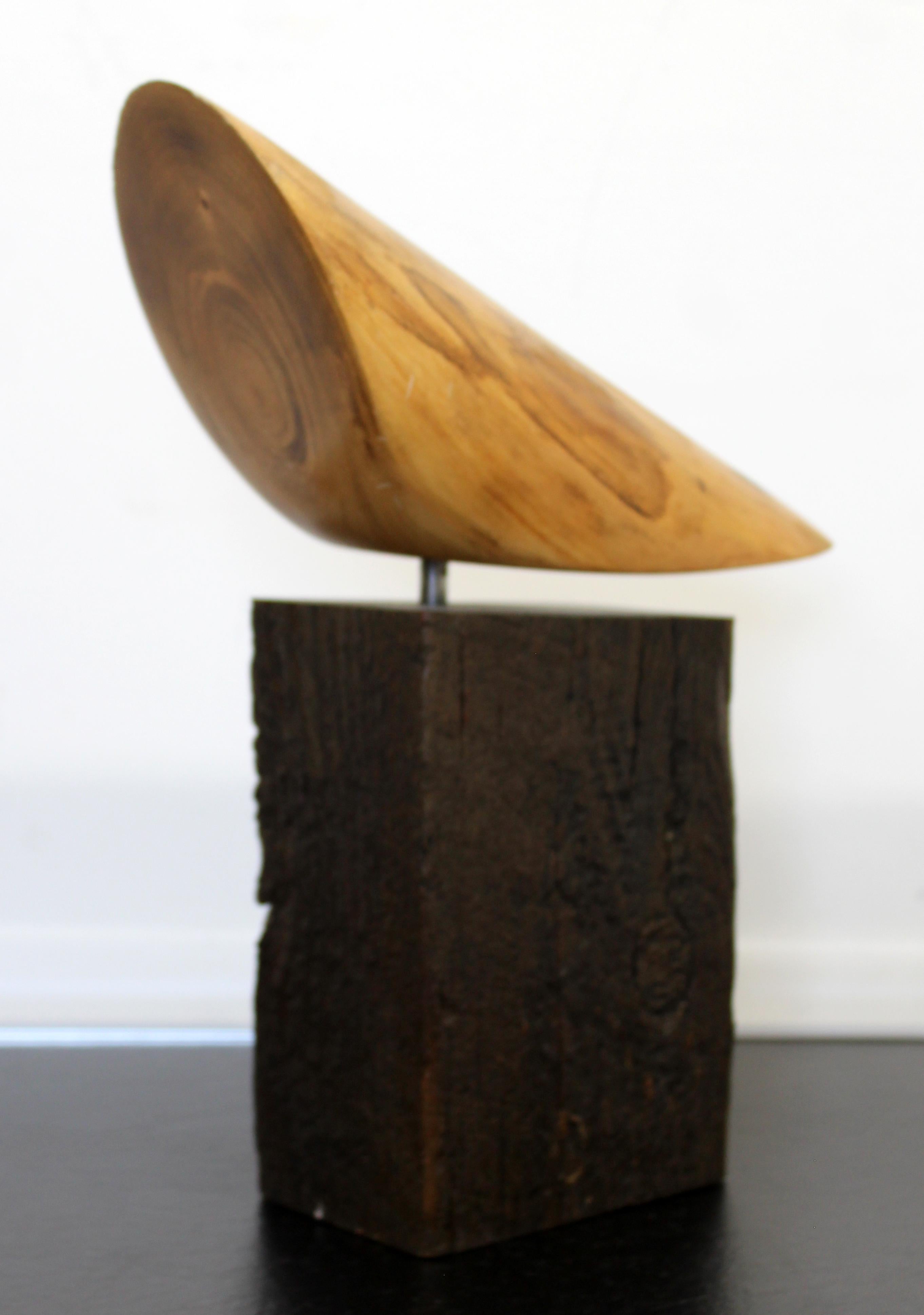 Sculpture semi-circulaire moderne en bois James Nani Flight 124 en vente 1