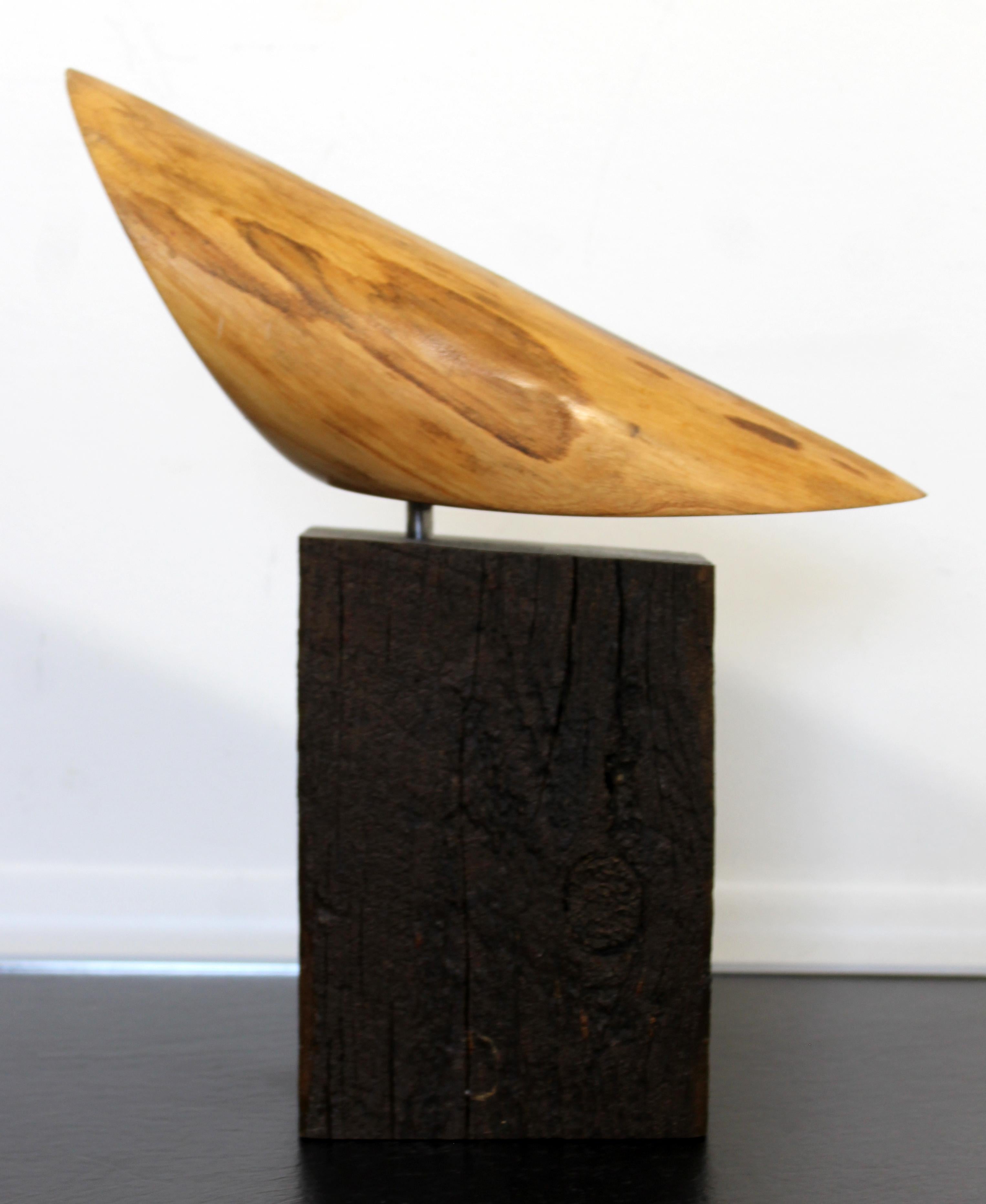 James Nani Flight 124 Modern Wood Semi Circular Sculpture For Sale 3