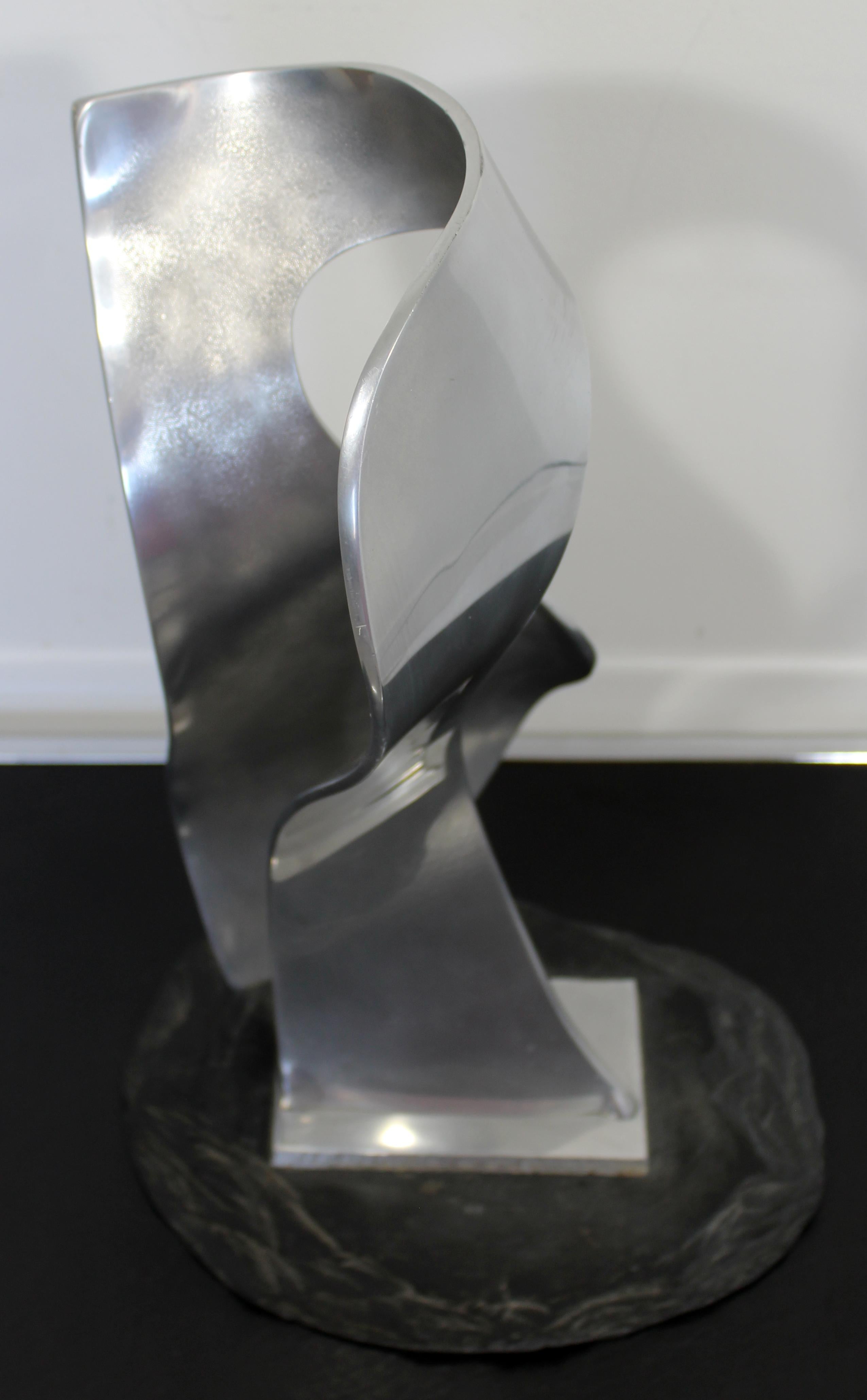 For your consideration is an outstanding abstract aluminum sculpture titled 