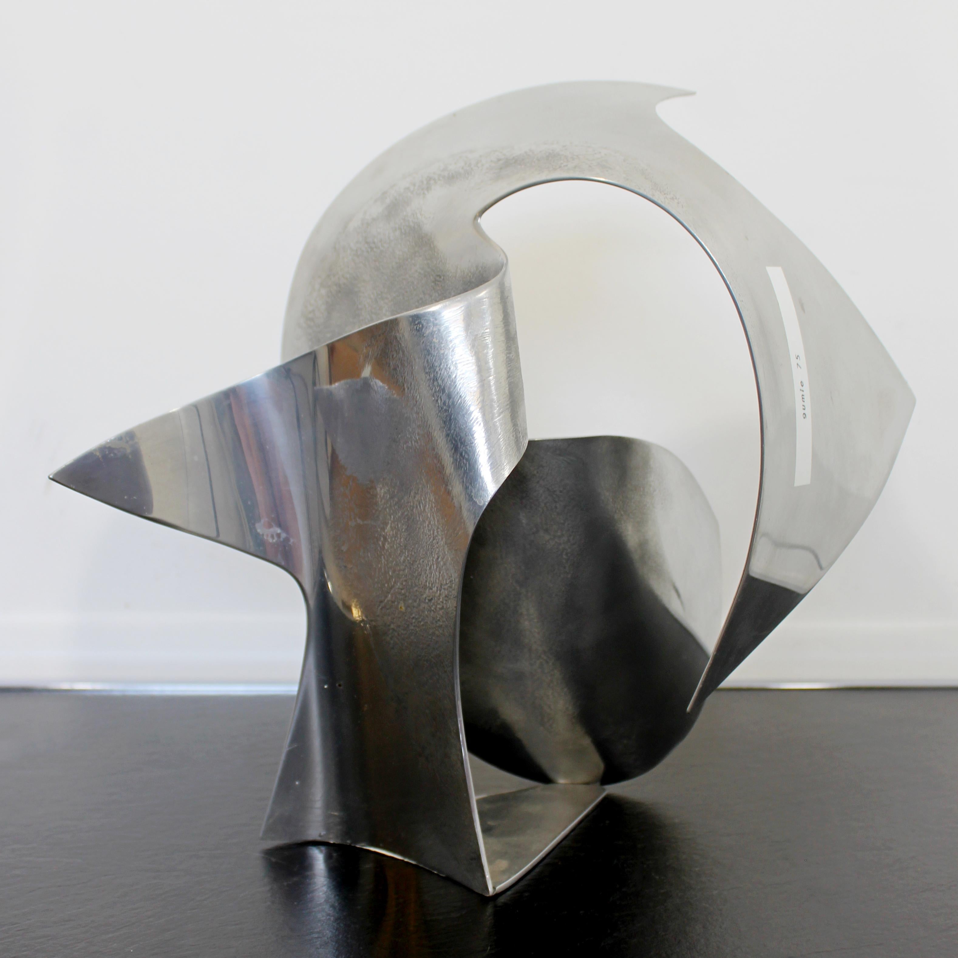James Nani Gumie 75 Abstract Circular Aluminum Sculpture For Sale 3