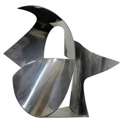 James Nani Gumie 75 Abstract Circular Aluminum Sculpture