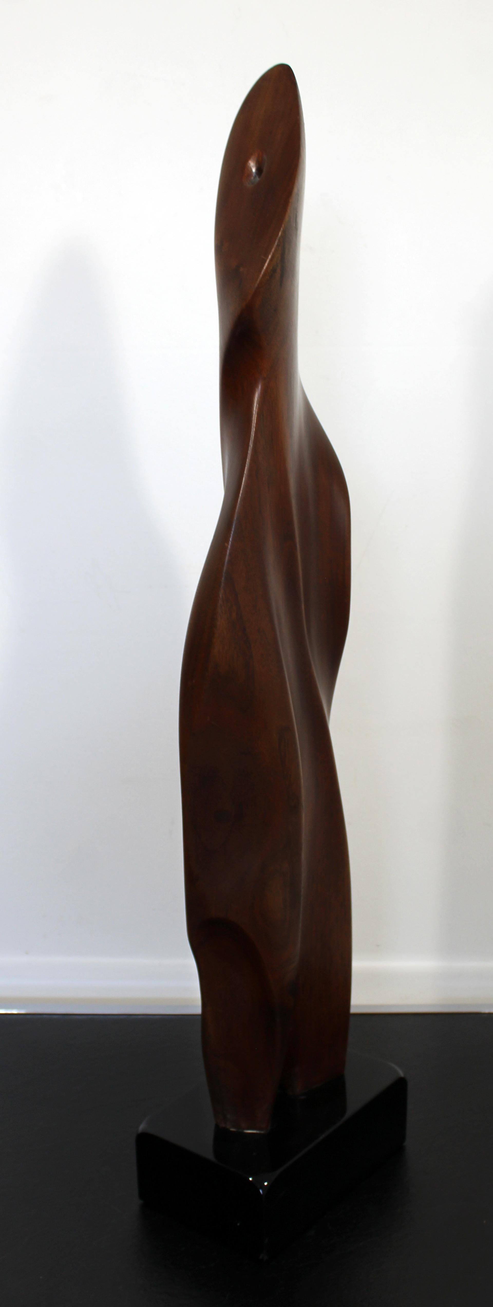 For your consideration is a sensuous wood carved sculpture titled 
