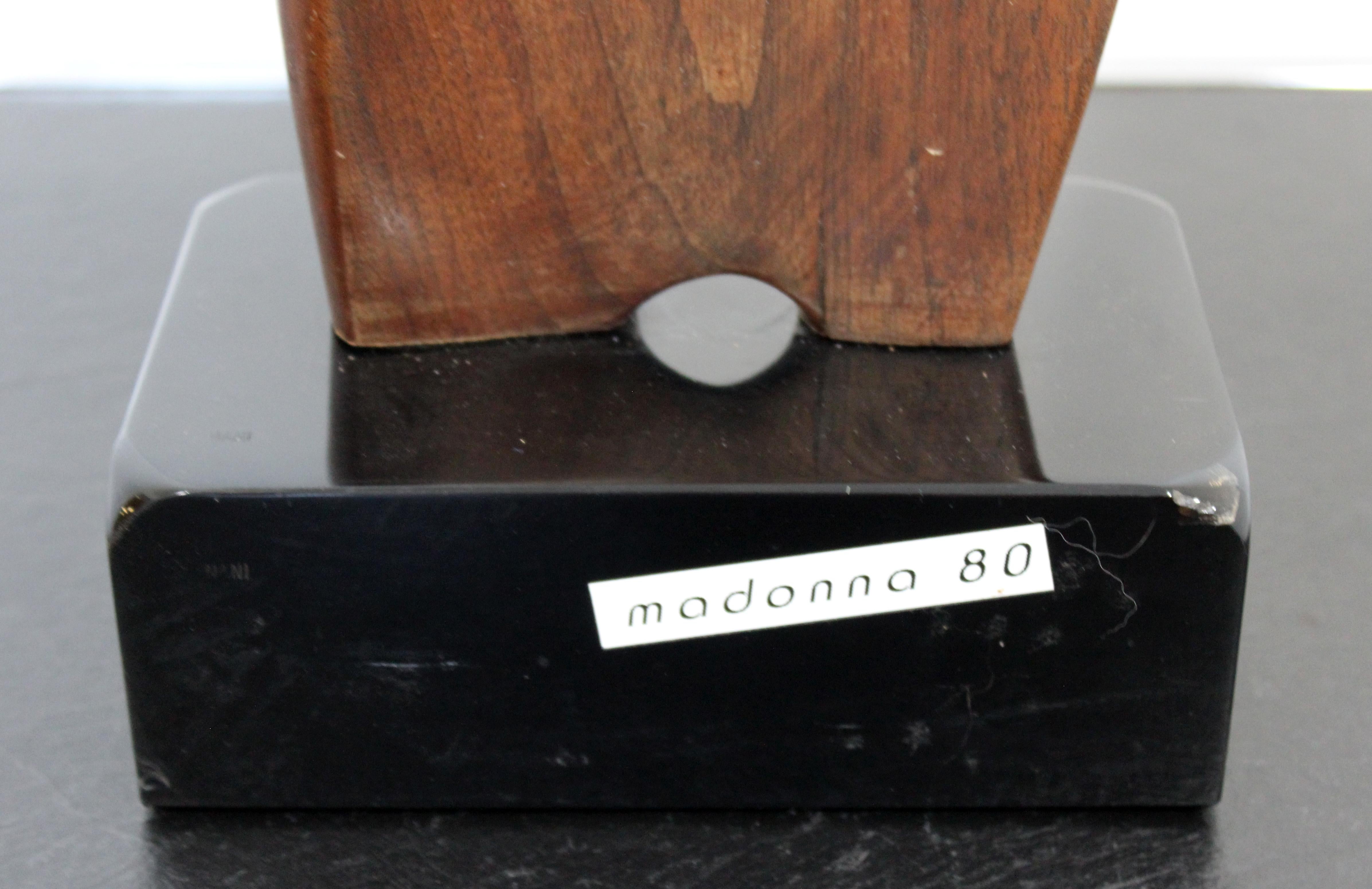 James Nani Madonna 80 Mid-Century Modern Wood Sculpture For Sale 3