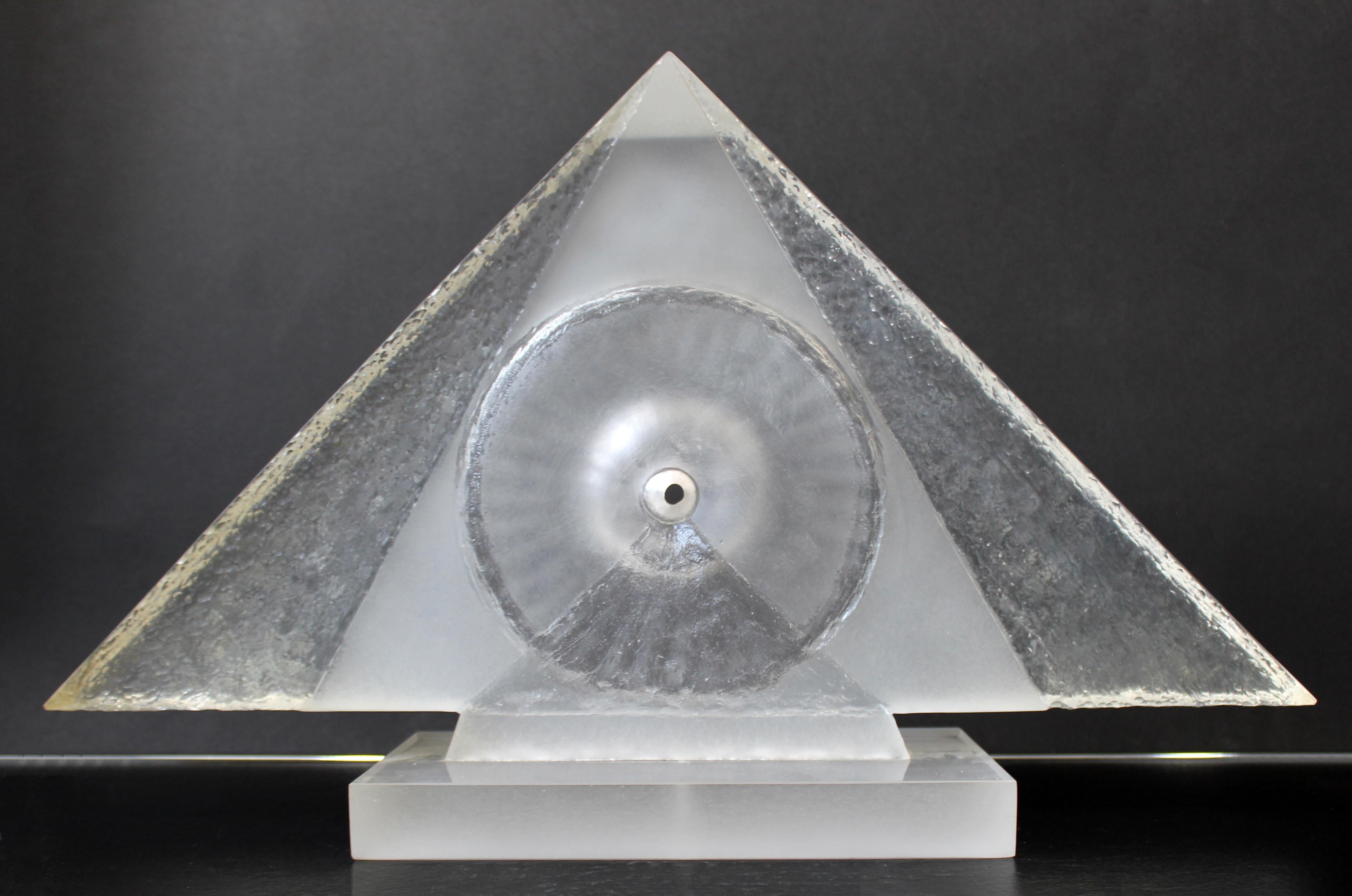 James Nani Untitled Contemporary Pyramid Lucite Sculpture For Sale 3