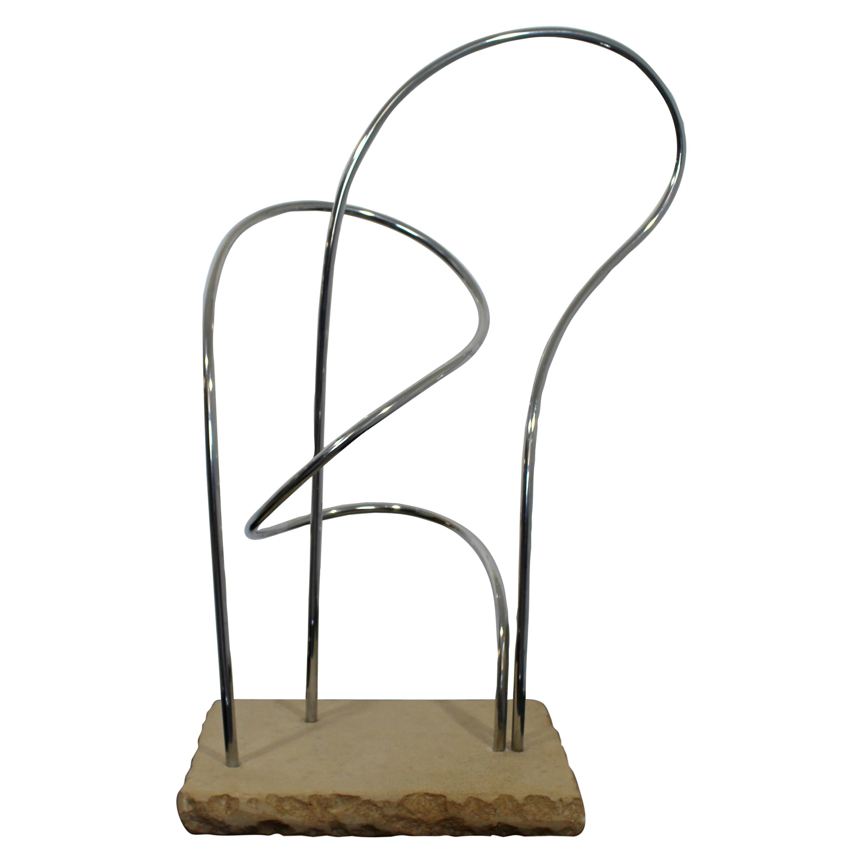 James Nani Untitled Large Metal Wire Interlinked Sculpture