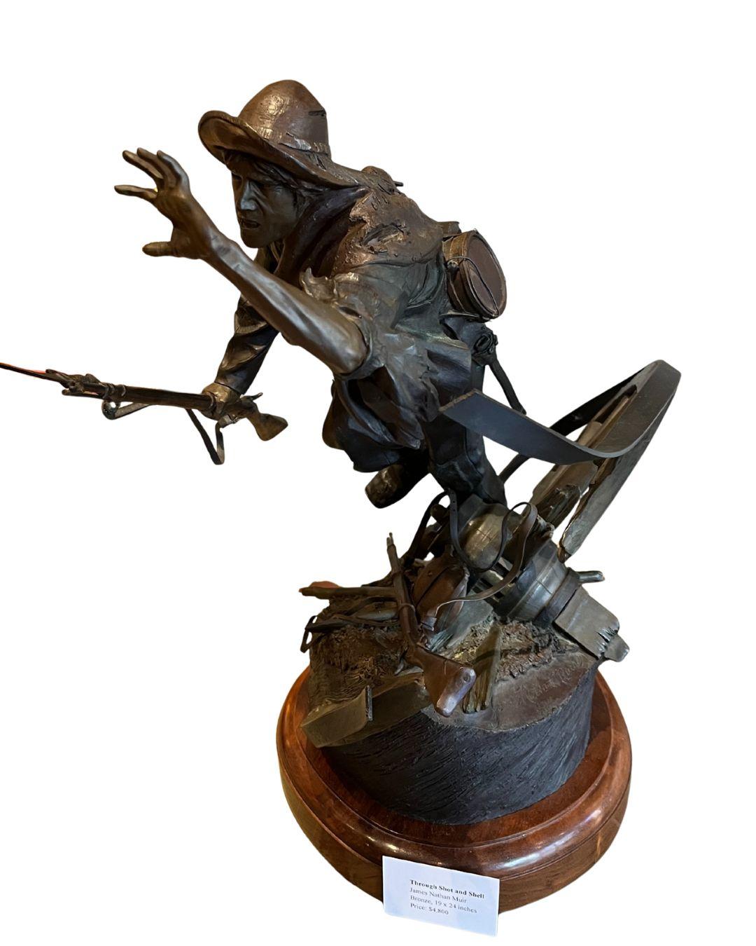 Soldat de la guerre civile Bronze intitulé 