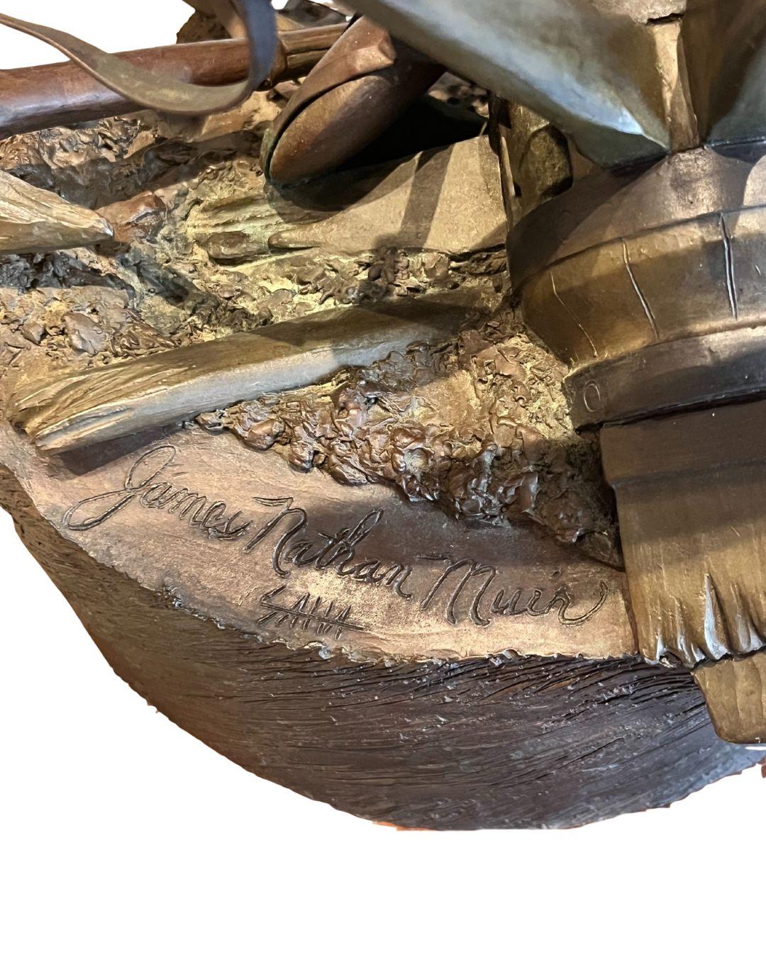 Soldat de la guerre civile Bronze intitulé 