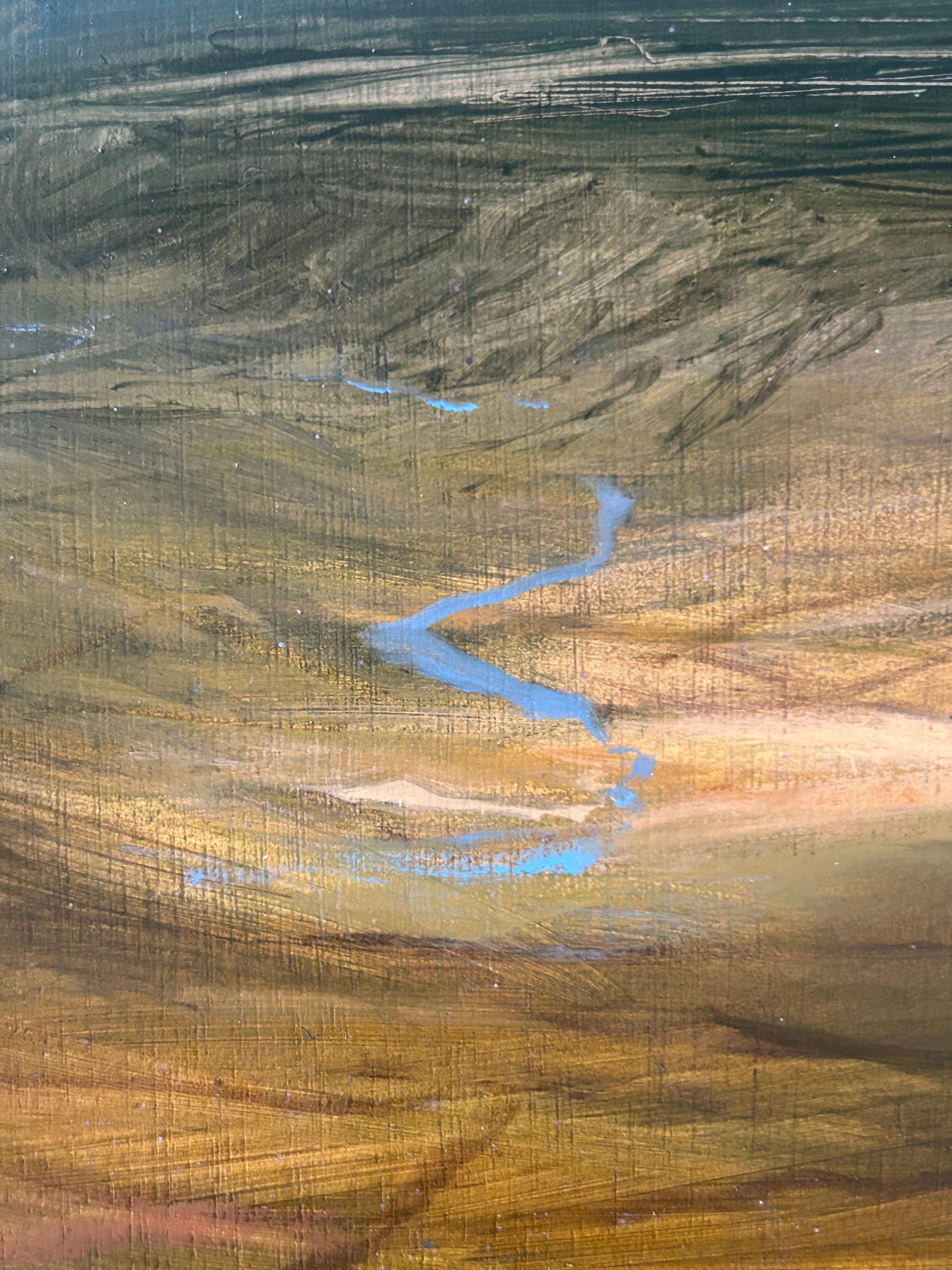 Vista desde lo alto de un valle, Pintura original, Paisaje, Naturaleza, Cielo, Tiempo, Paisaje 10