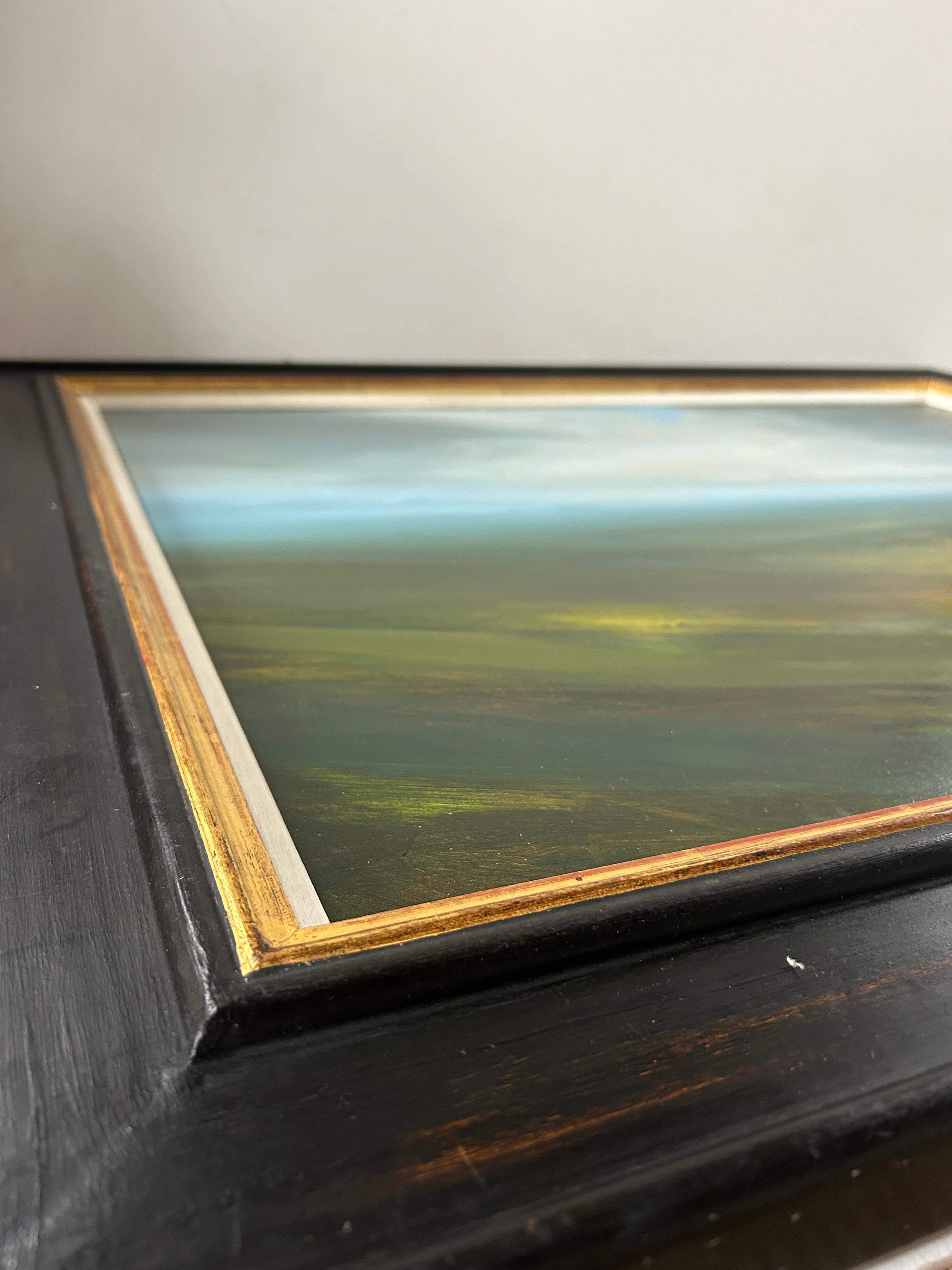 Vista desde lo alto de un valle, Pintura original, Paisaje, Naturaleza, Cielo, Tiempo, Paisaje 12