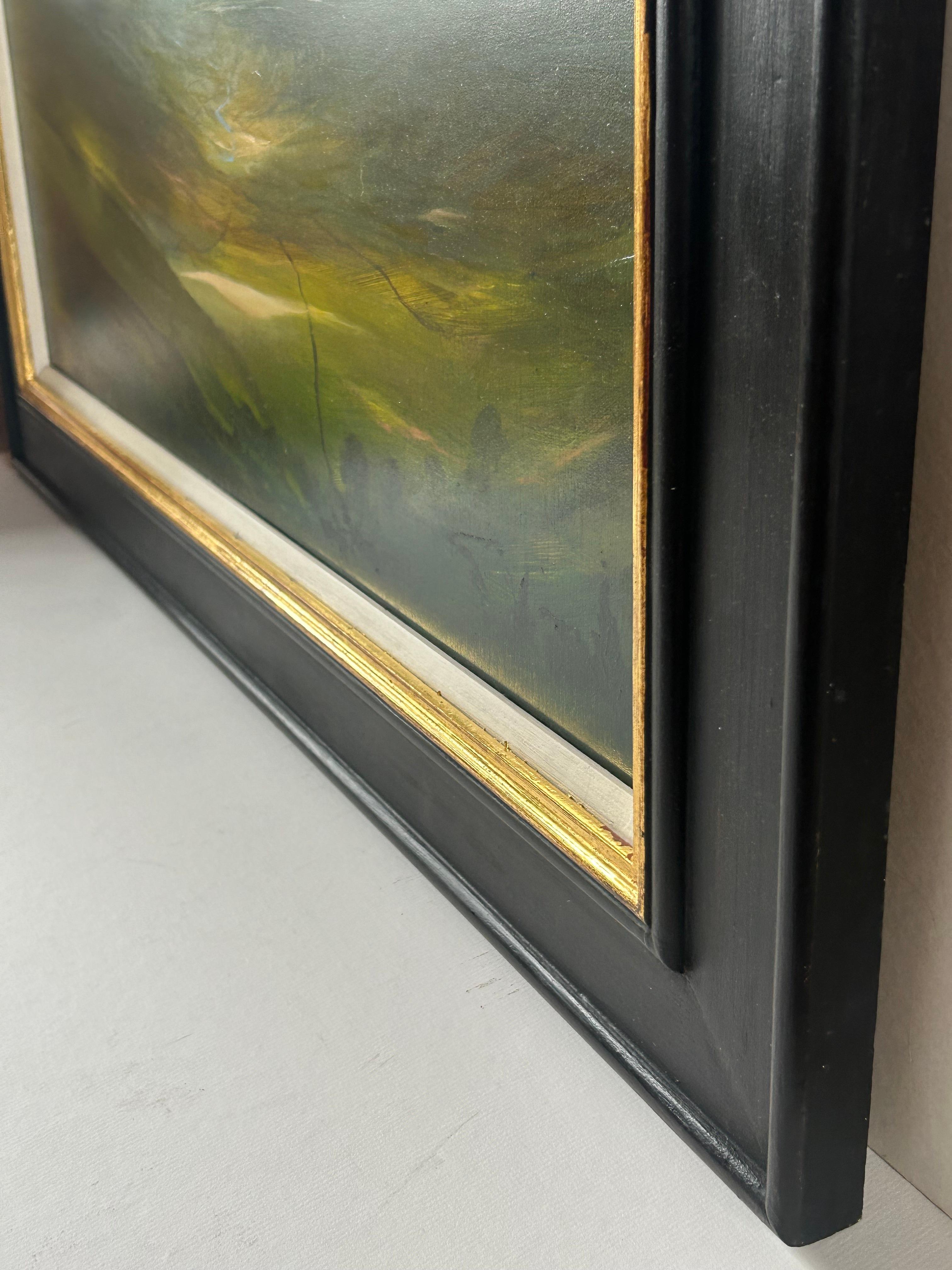 Vista desde lo alto de un valle, Pintura original, Paisaje, Naturaleza, Cielo, Tiempo, Paisaje 5