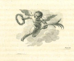 Antique Angel - Original Etching by James Neagle - 1810
